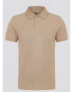 beige polo shirt