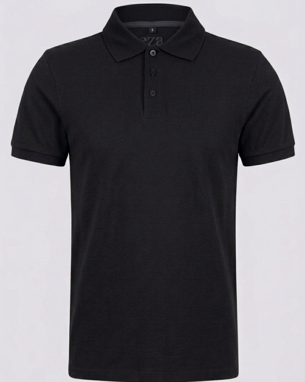black polo shirt